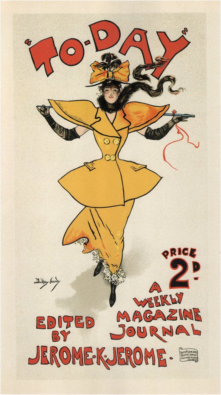 Journal To-Day, bewerkt door Jerome K. Jerome Poster, 1895 door Dudley Hardy