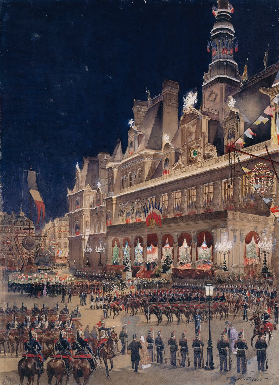 Ontvangst van de Russische admiraal Avellan in het stadhuis op 19 oktober door Dumont-Valiquet Dumont-Valiquet