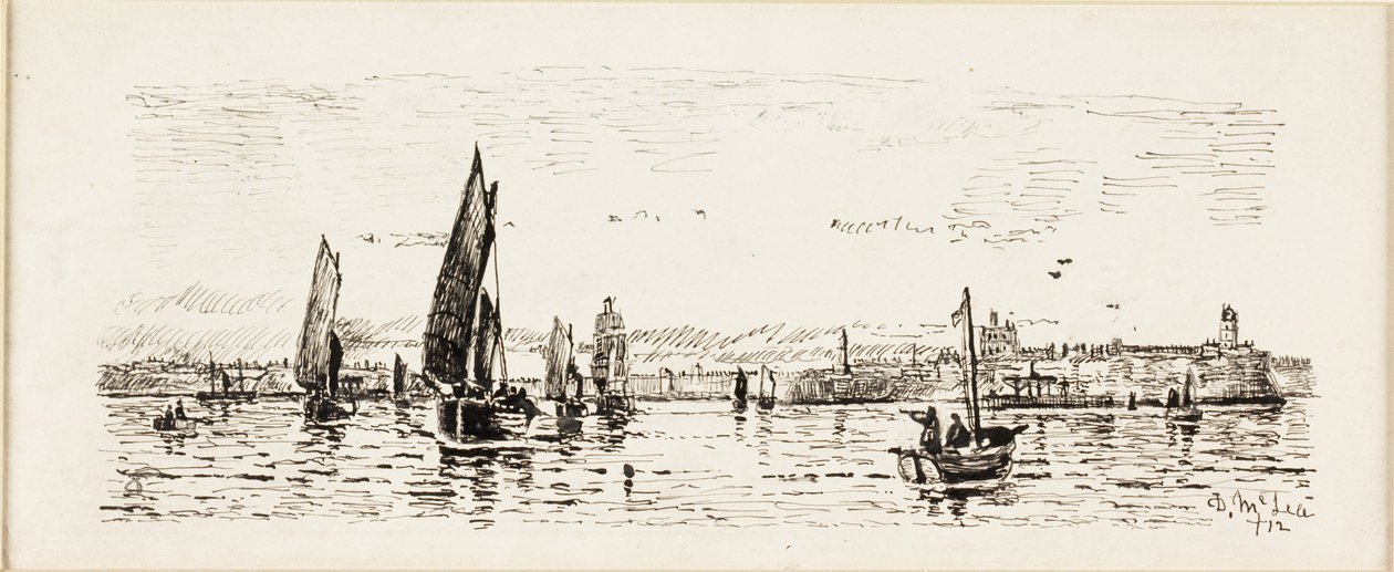 Voor de Tyne in de Jaren Zeventig-Avond door Duncan F. McLea