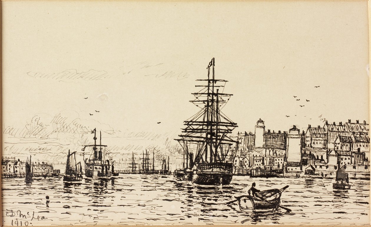 De hoge en lage lichten North Shields door Duncan F. McLea