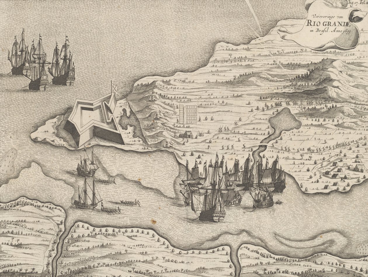 Verovering van Rio Grande in Brazilië, december 1633, 1649-51 door Dutch School
