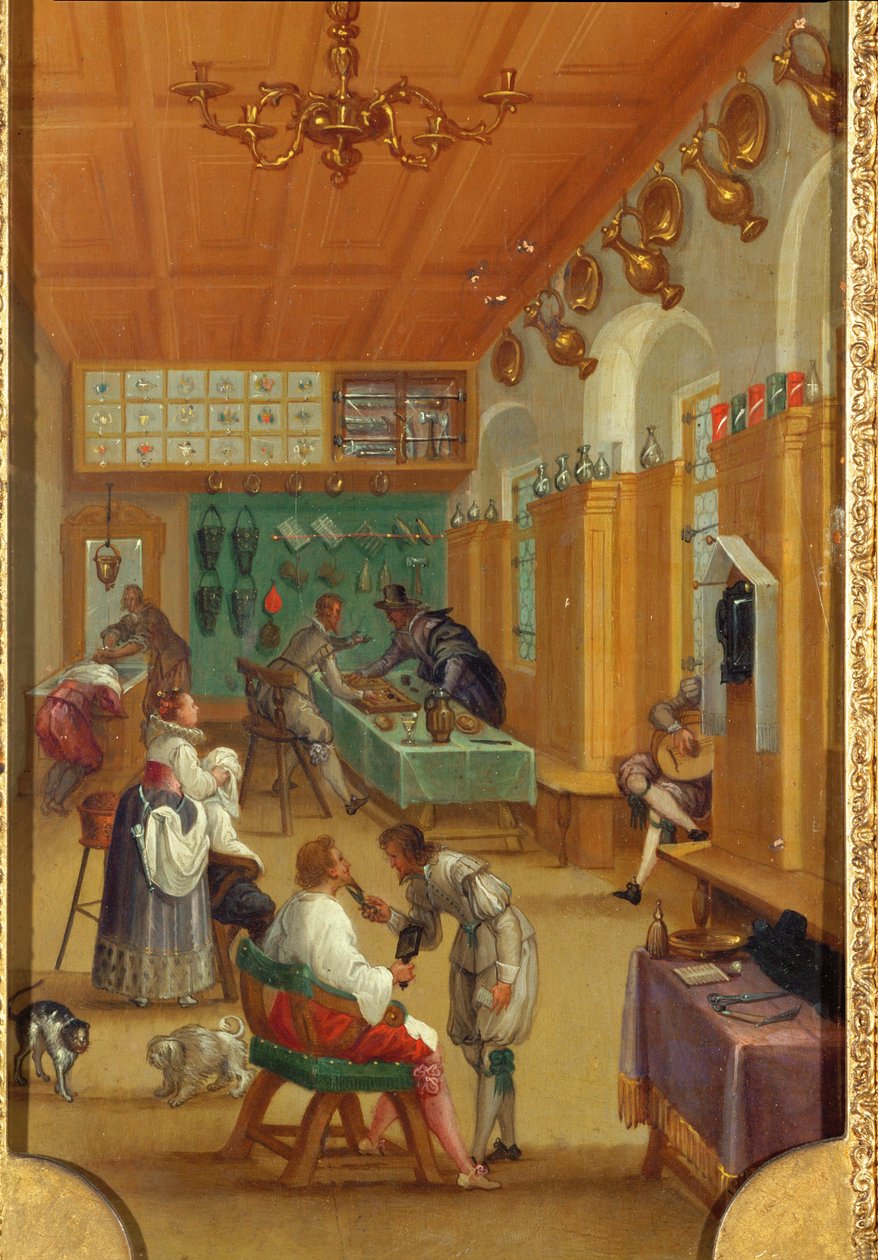 Een kapperszaak door Dutch School