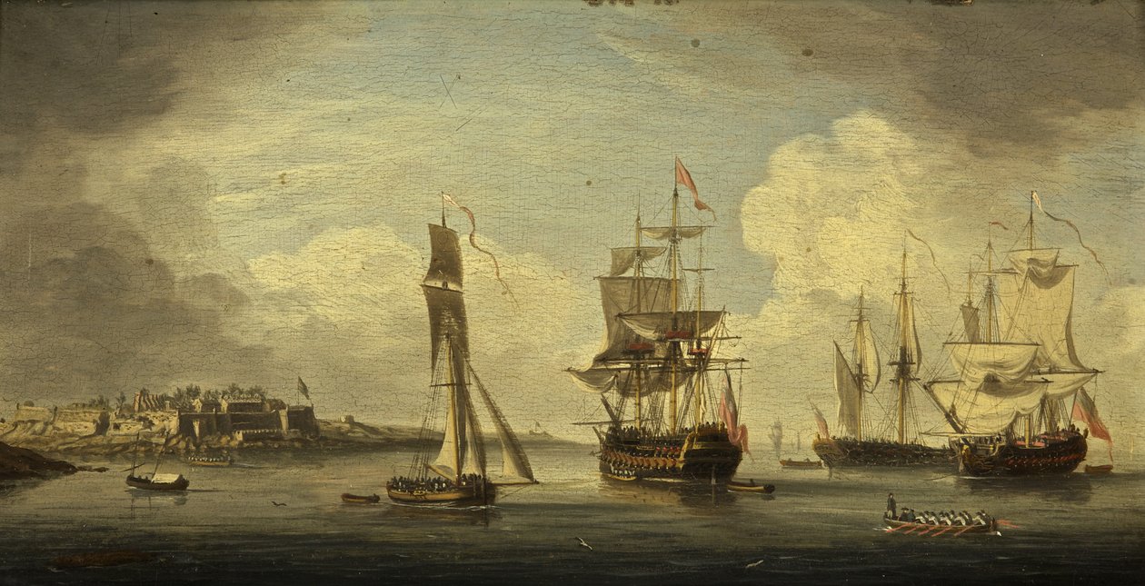 Een Zeehaven door Dutch School