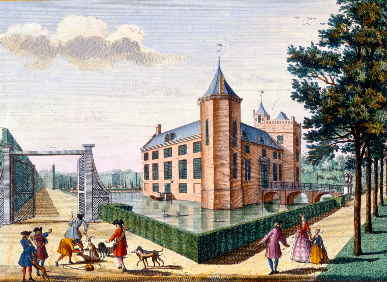 Kasteel Assumburg, uit Het Zeganpralent Kennemerlant door Hendrick de Leth en Matthias Brouerius Van Nidek, gepubliceerd ca. 1700-1730 door Dutch School