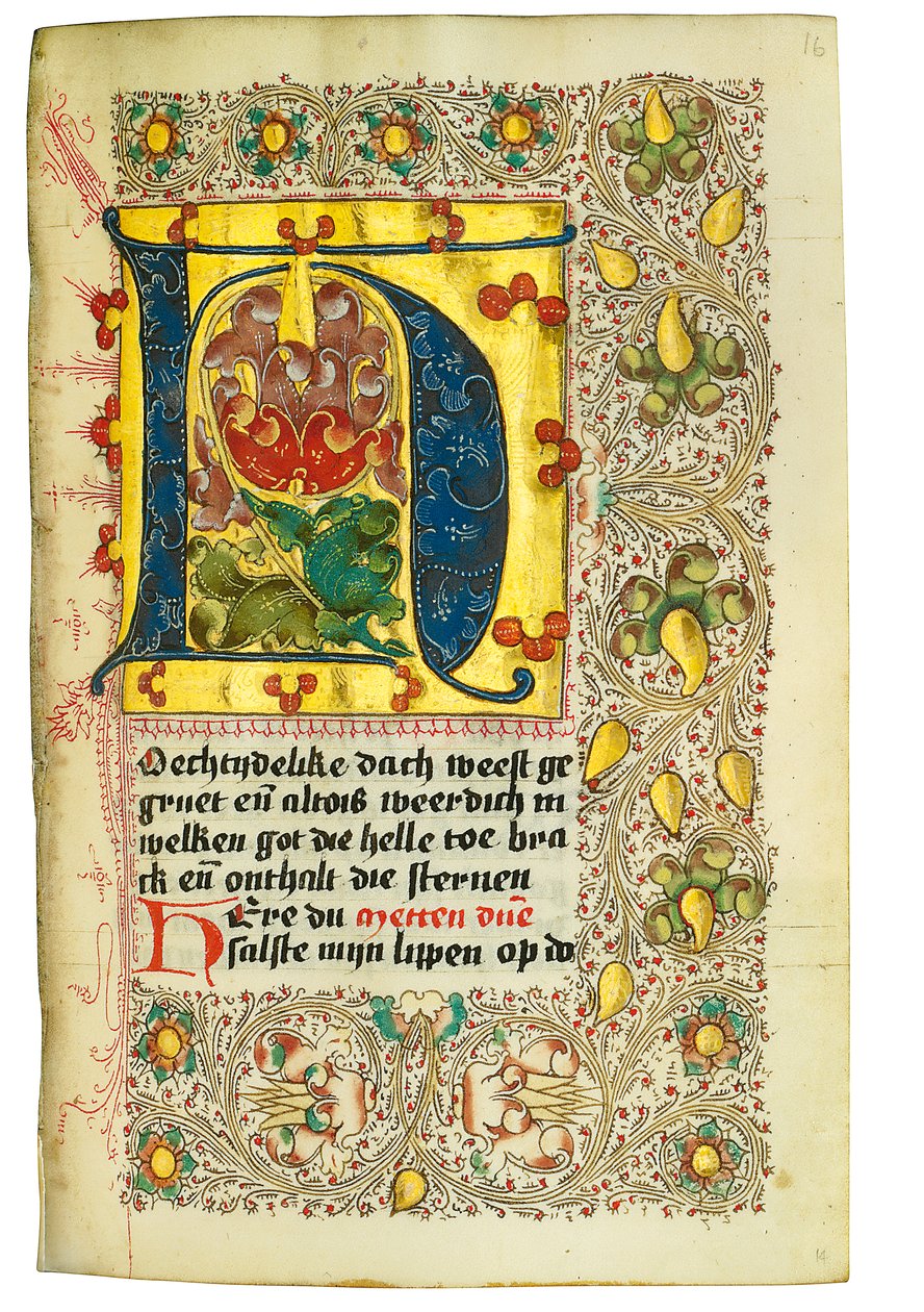 Getijdenboek en Gebedenboek in het Nederlands, Nederrijn, Emmerik, Kleef, ca. 1480 door Dutch School