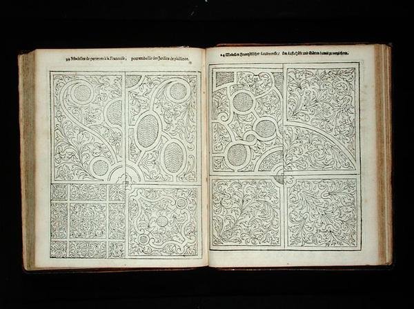 Franse stijl parterres, uit 