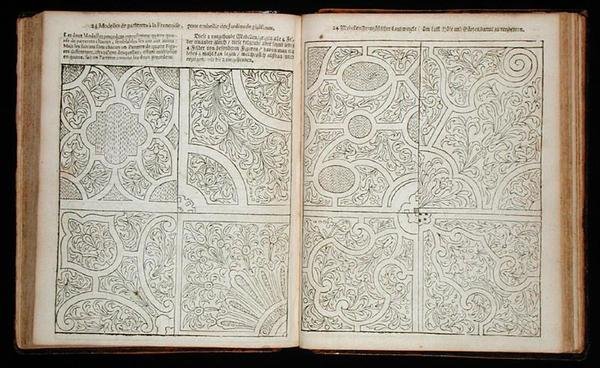 Franse stijl parterres, uit 