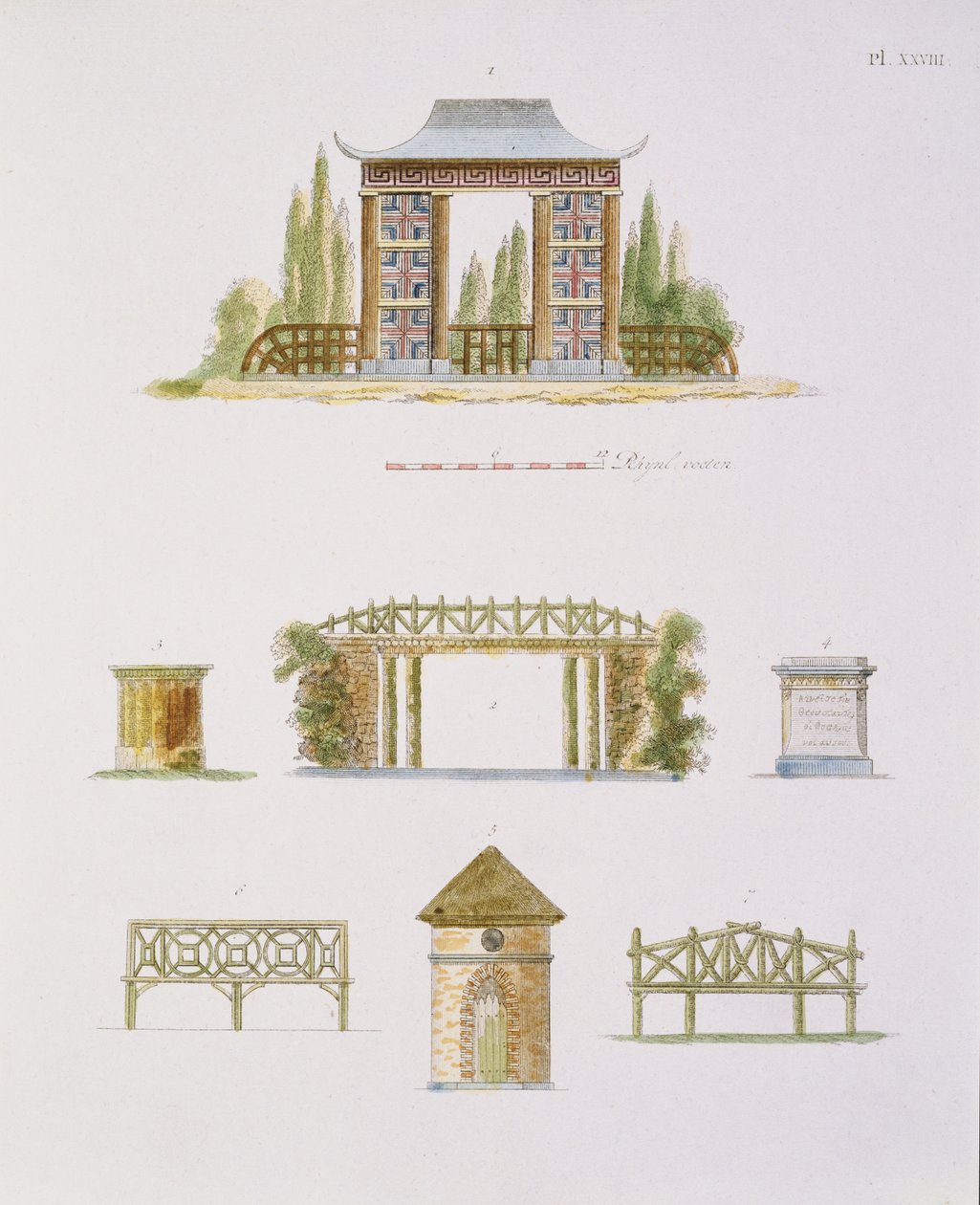 Tuinversieringen, uit Magazine of Garden Gems, door G. van Laar door Dutch School