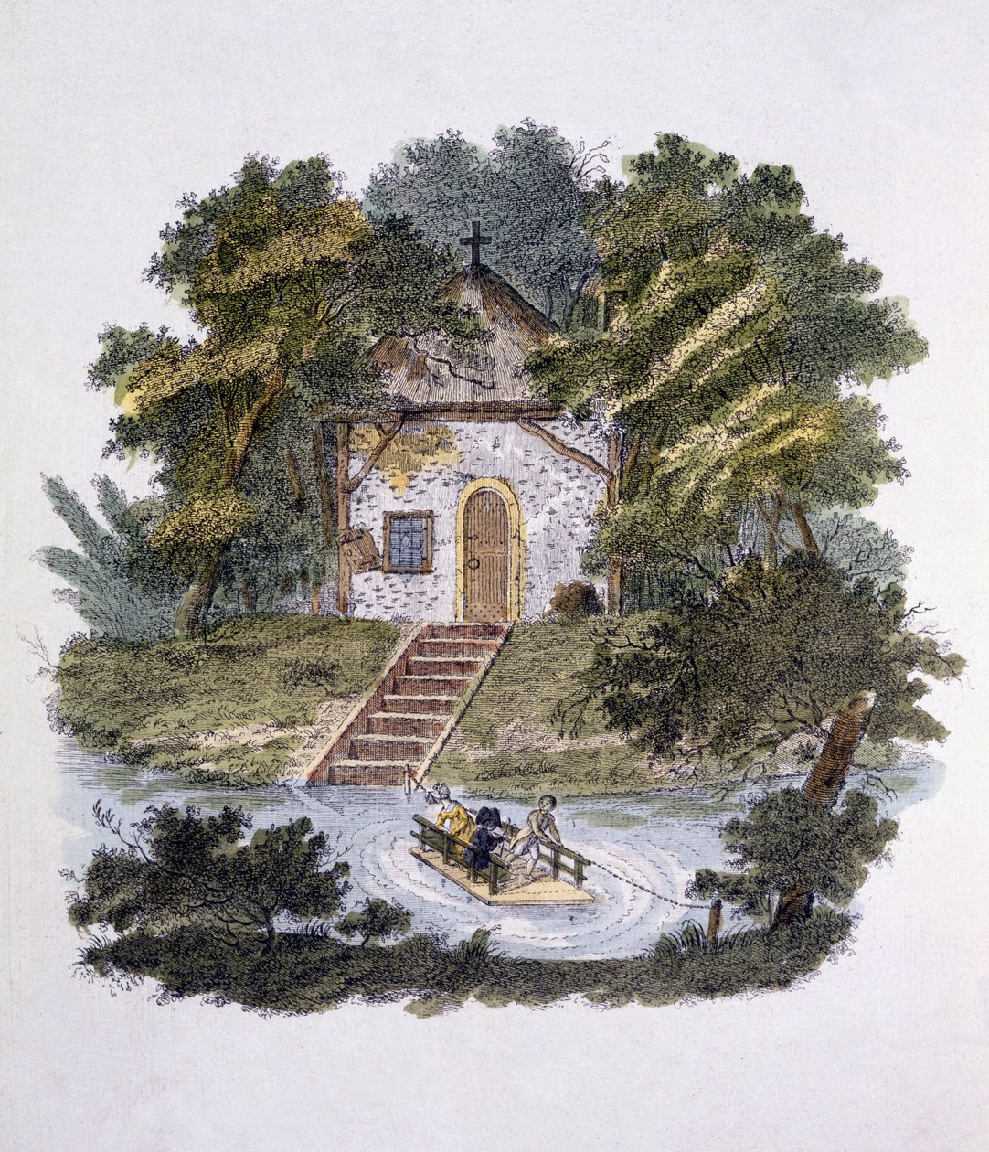 Illustratie uit Magazine of Garden Gems door G. van Laar, gepubliceerd in 1802 door Dutch School