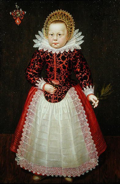 Portret van een kind door Dutch School