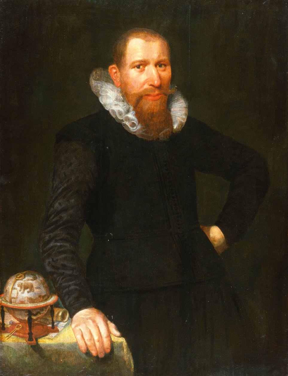 Portret van een heer, begin 17e eeuw door Dutch School