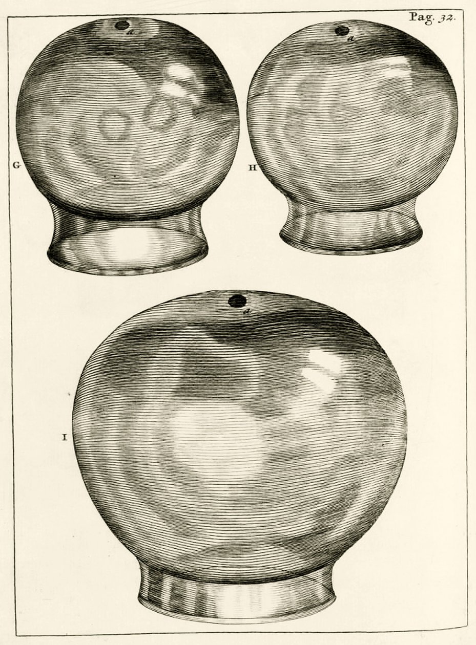 Verschillende kopglazen, uit Exercitationes Practicae circa Medendi Methodum door Frederik Dekkers, 1694 door Dutch School
