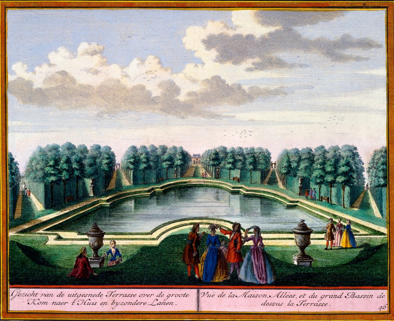 Uitzicht uit Het Zeganpralent Kennemerlant door Hendrick de Leth en Matthias Brouerius Van Nidek, gepubliceerd ca. 1700-30 door Dutch School