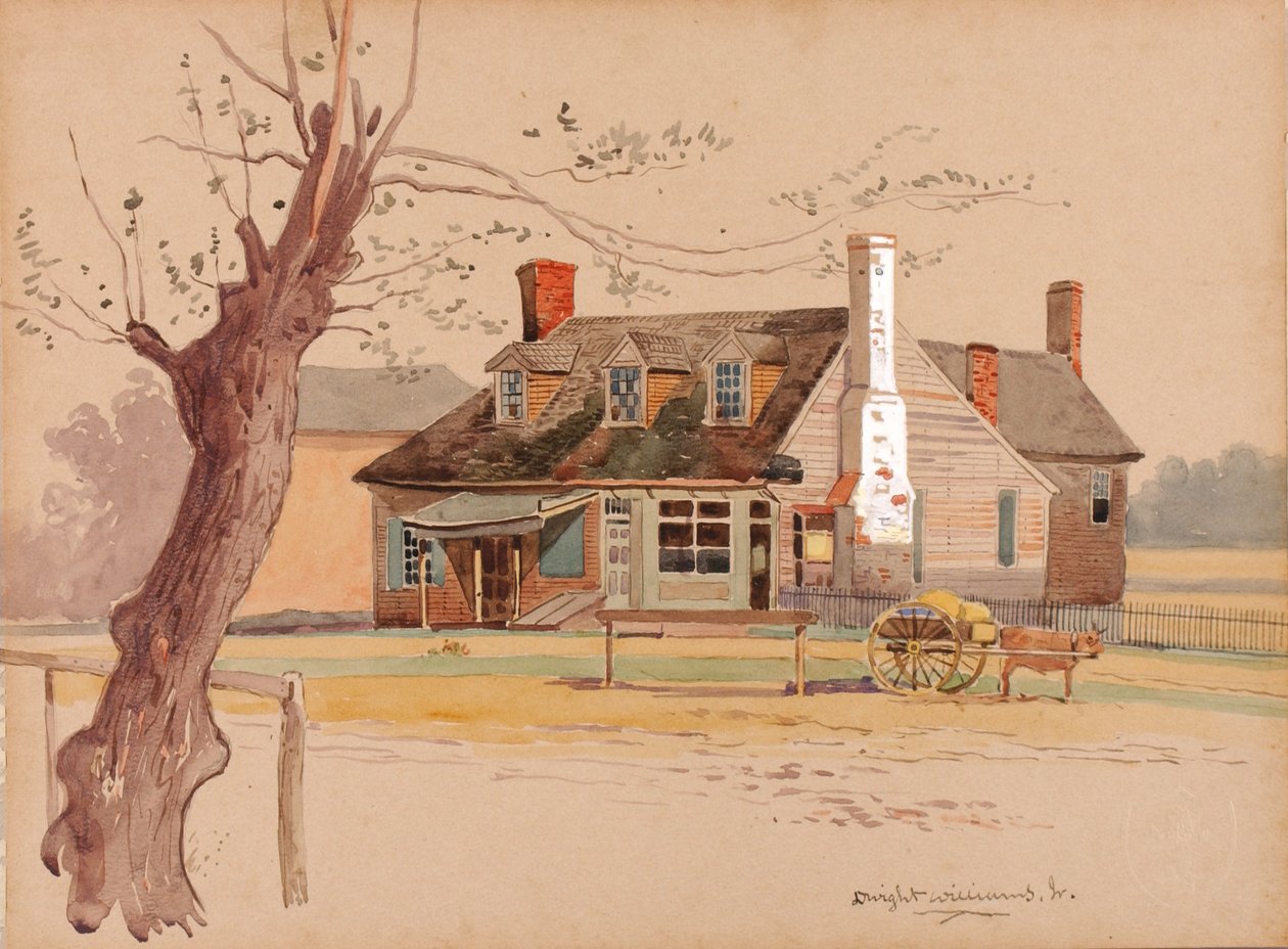 Postkantoor van Williamsburg, ca. 1890 door Dwight Williams