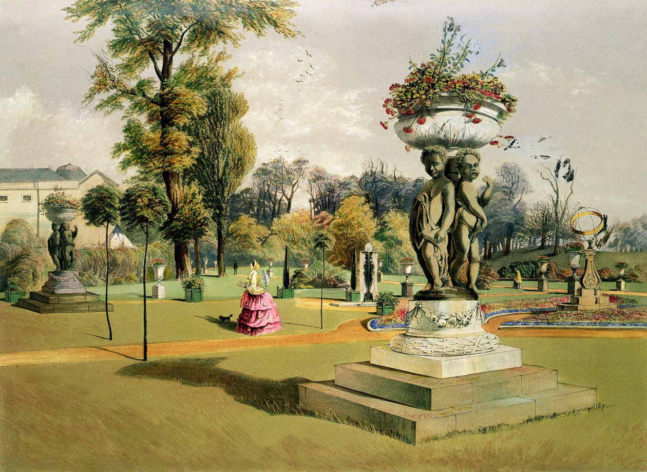 De Terrastuin, Woburn Abbey door E. Adveno Brooke
