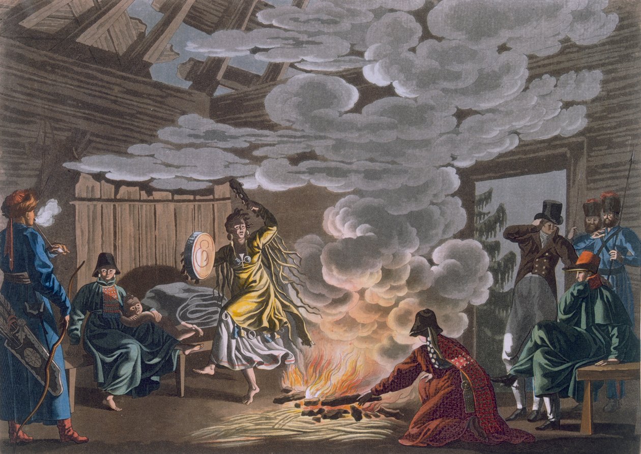 Sjamaan van de Theliot Tataren, 1812-13 door E. Karnejeff