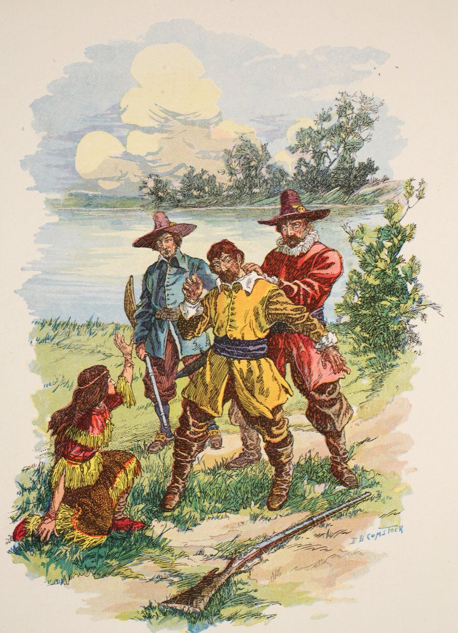 Hij werd bij de kraag gegrepen, illustratie uit 