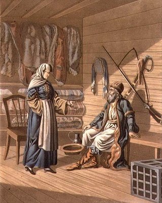 Een Grebensky Kozak, gegraveerd door A. Manz door E. (after) Karnejeff