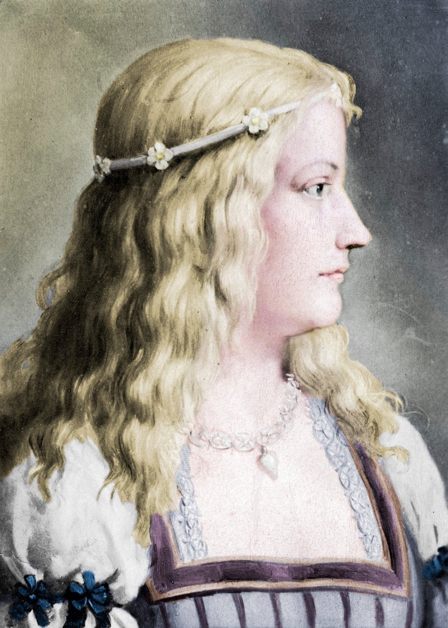 Lucrezia Borgia 1480-1519, ca. 18e eeuw door E Hader