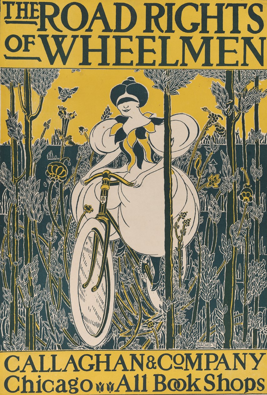 De wegrechten van wielrenners, 1895 door E. Nadall