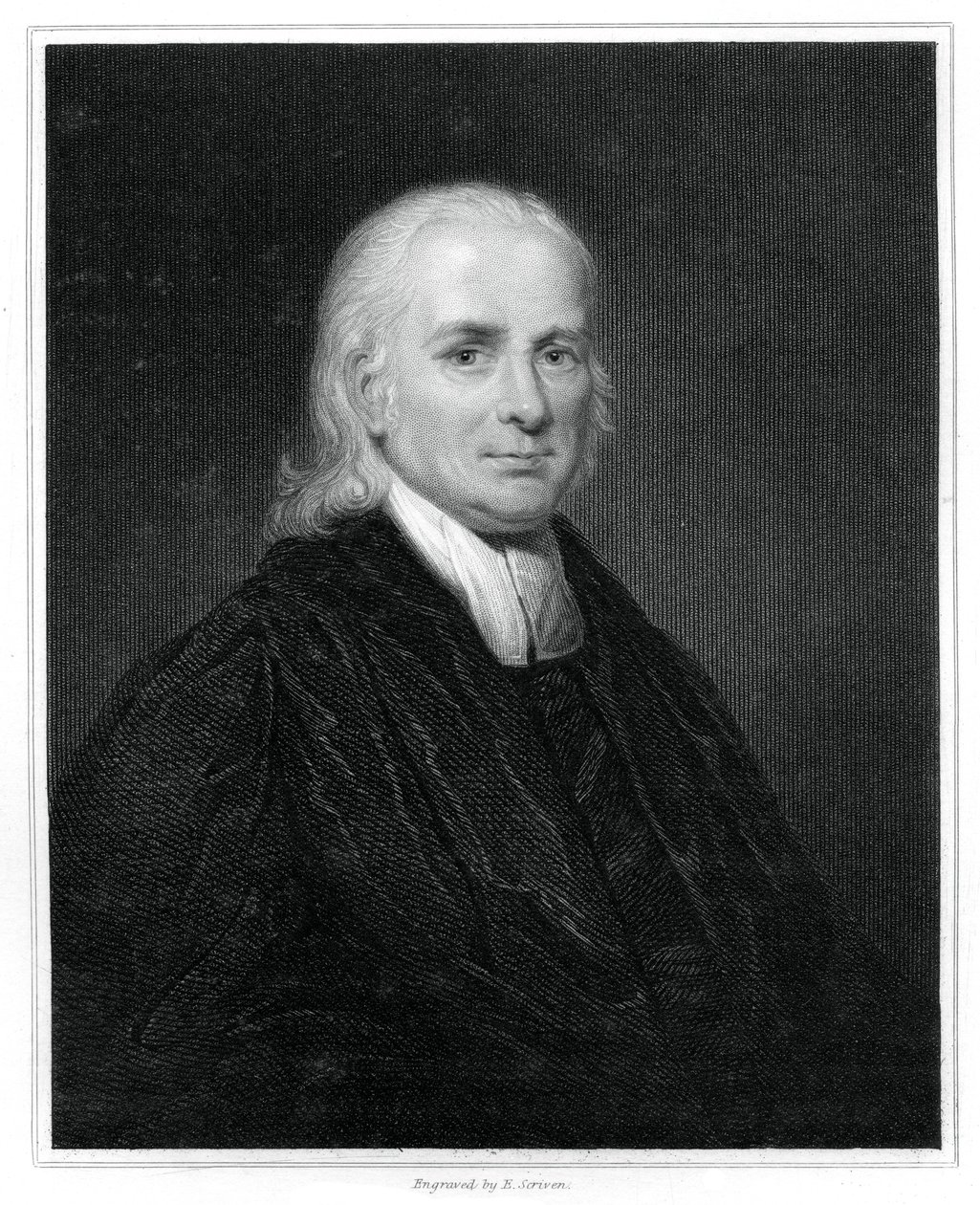 Christian Friedrich Schwarz, Duitse protestantse missionaris in India, 1834 door E. Scriven