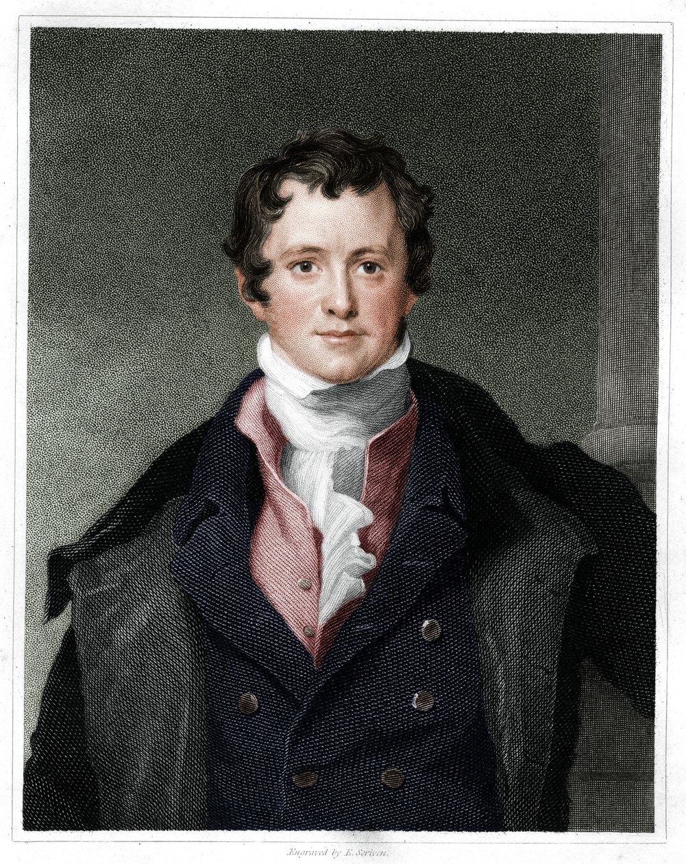 Humphry Davy, Engelse chemicus, 1833 door E. Scriven