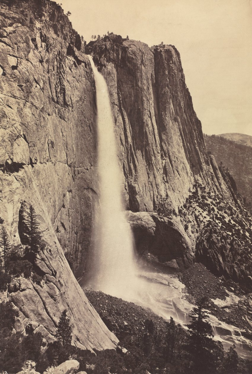 Yosemite Watervallen, 1868 door Eadweard Muybridge