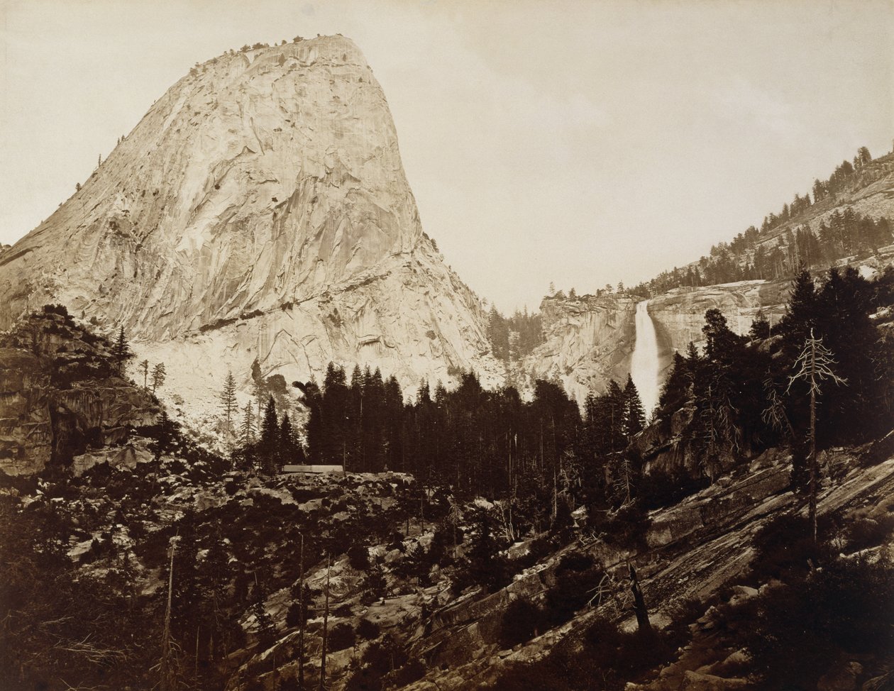 Hoed van de Vrijheid, Vallei van Yosemite, 1872 door Eadweard Muybridge