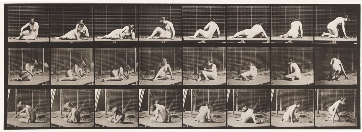 Plaat 266. Draaien en Positie Veranderen Terwijl op de Grond door Eadweard Muybridge