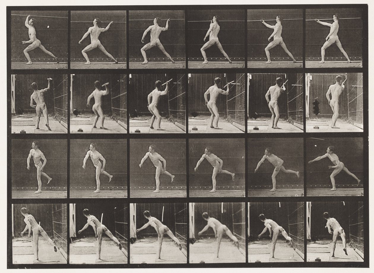 Speerwerpen door Eadweard Muybridge