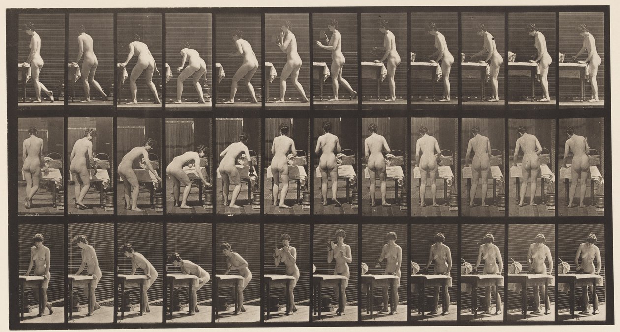 Plaat 435. Kleren strijken door Eadweard Muybridge