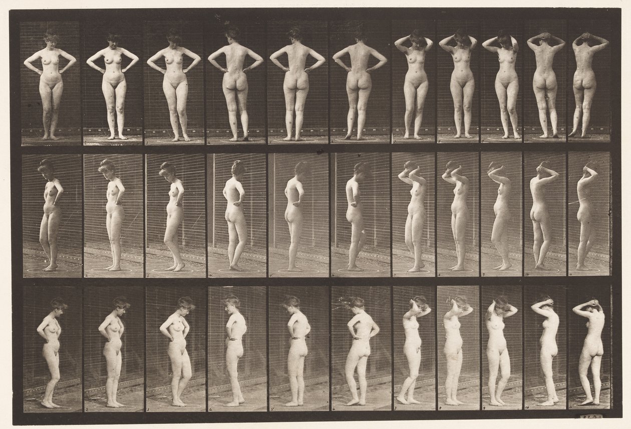 Plaat 531. Verschillende Houdingen door Eadweard Muybridge