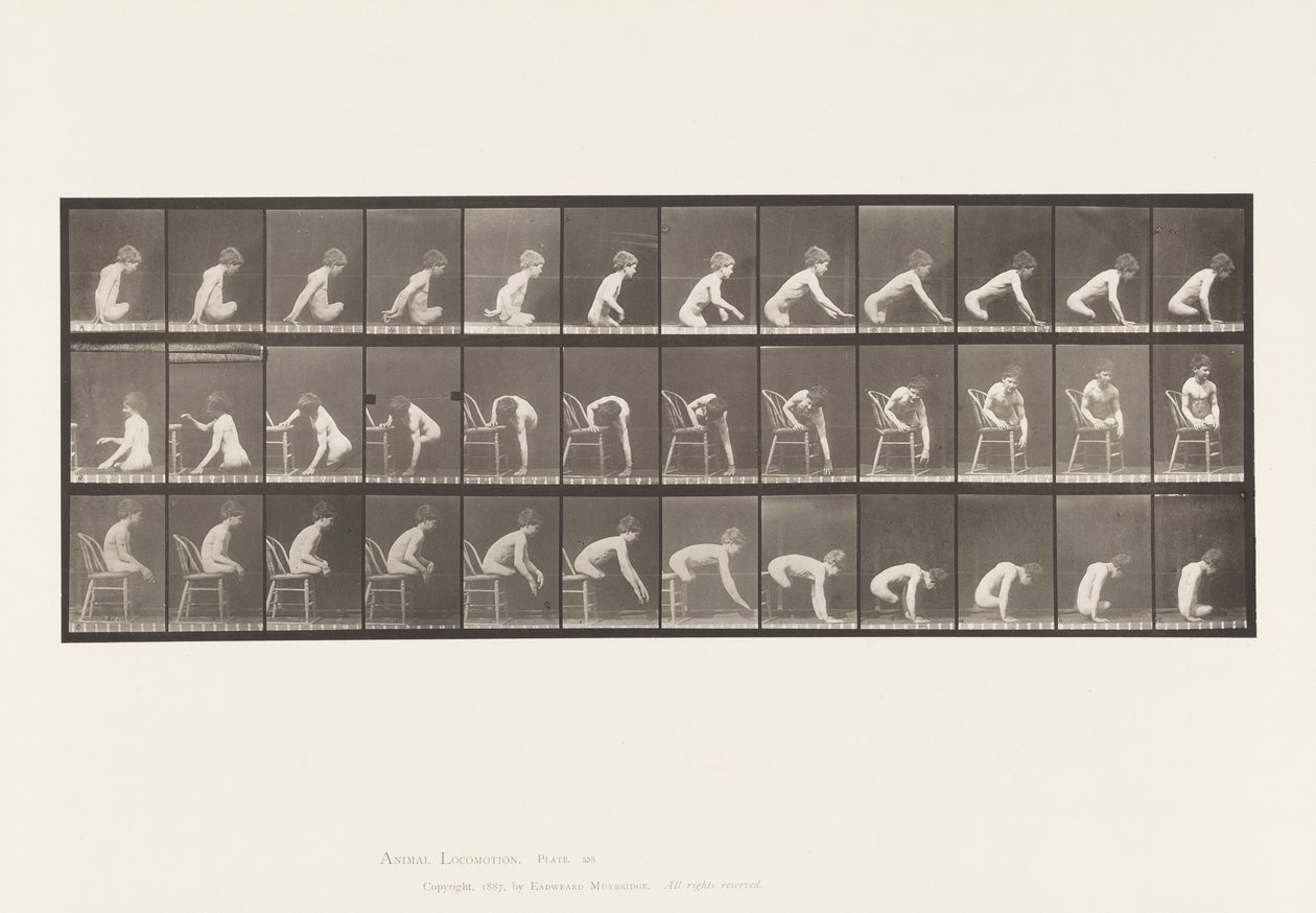 Plaat 538. Dubbele Amputatie van de Dijen; Jongen; A, Vooruit Bewegen door Eadweard Muybridge