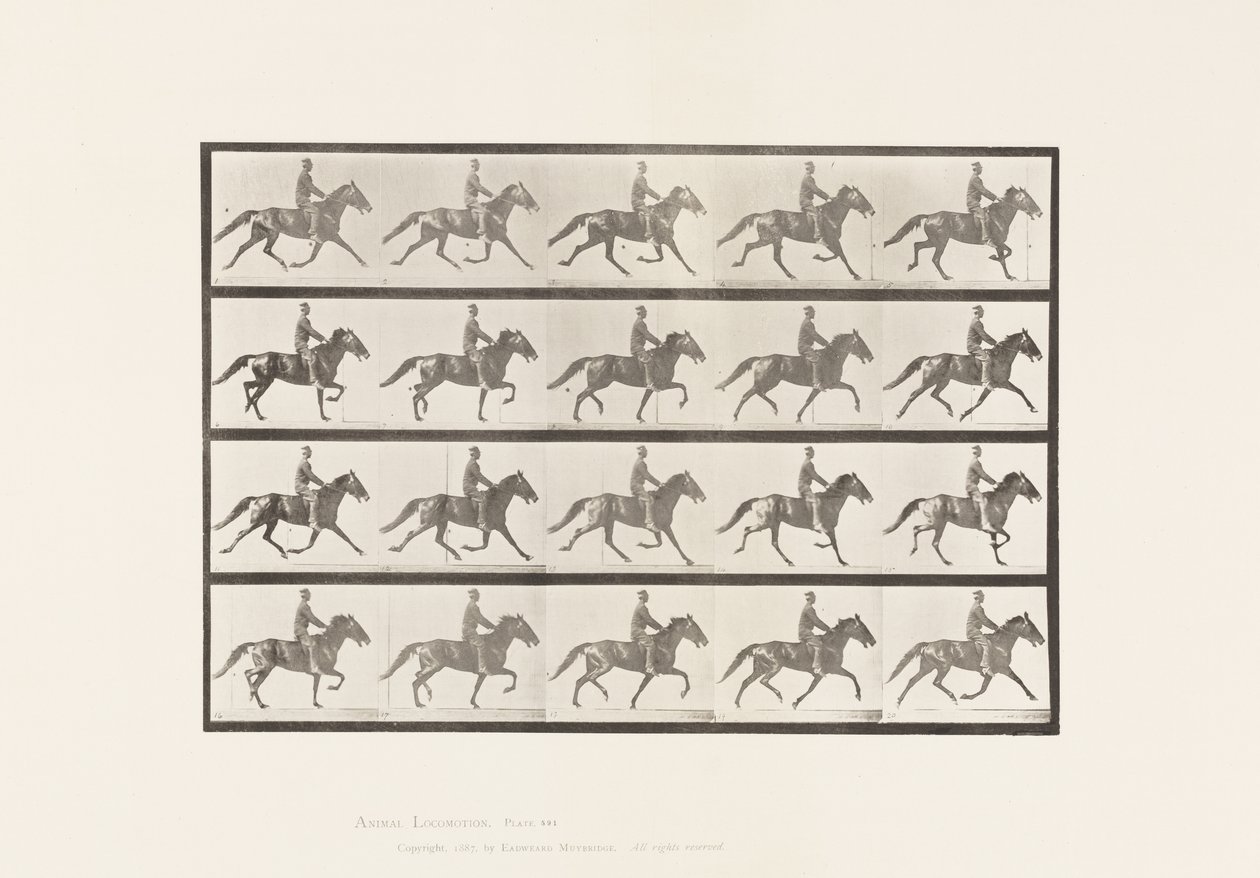 Schommelen door Eadweard Muybridge