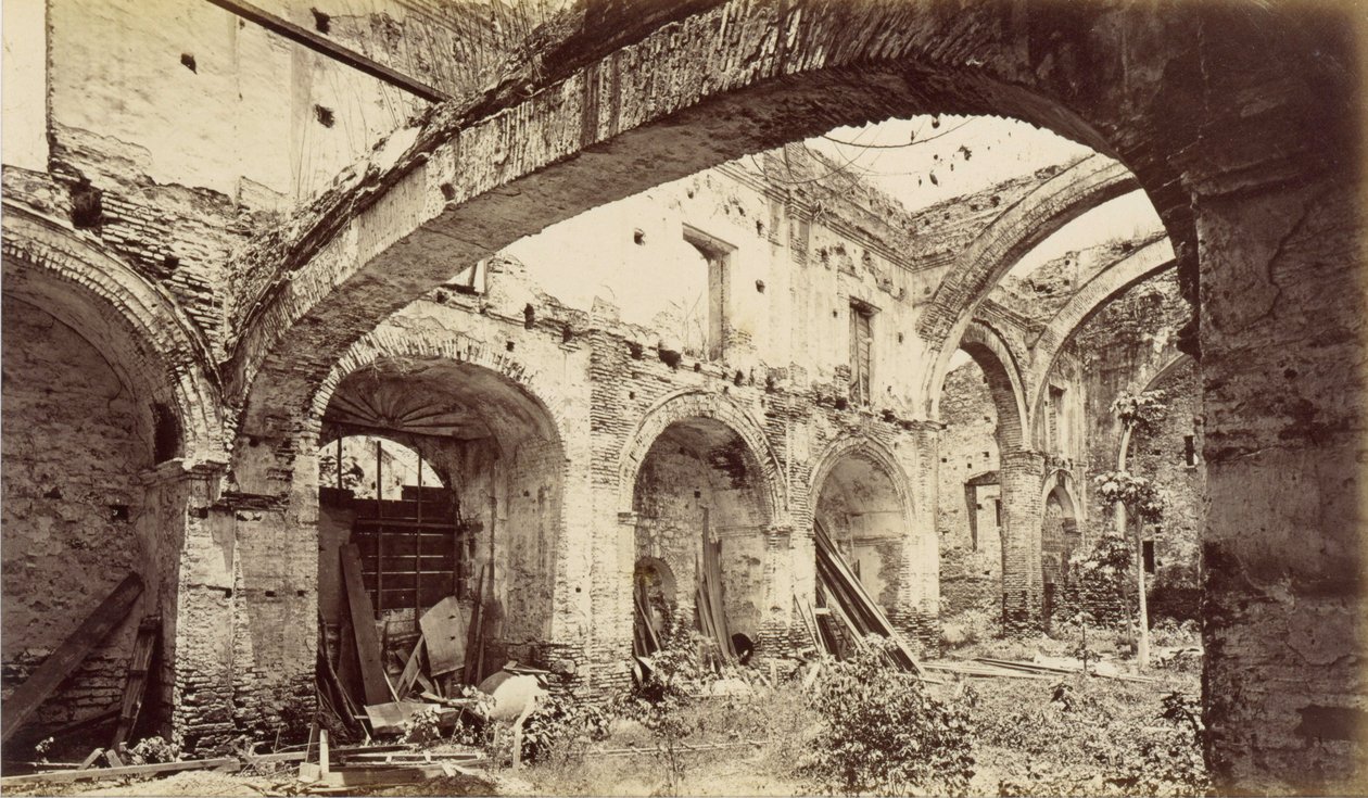 Ruïnes van de kerk van San Domingo, Panama door Eadweard Muybridge