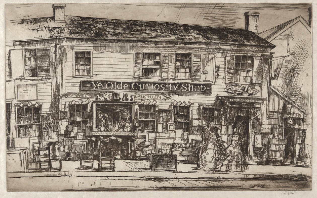 Ye Olde Curiosity Shop, Nantucket door Earl Horter