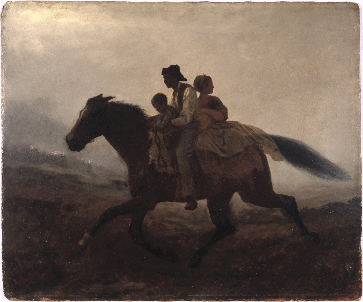 Een rit voor vrijheid -- De gevluchte slaven door Eastman Johnson