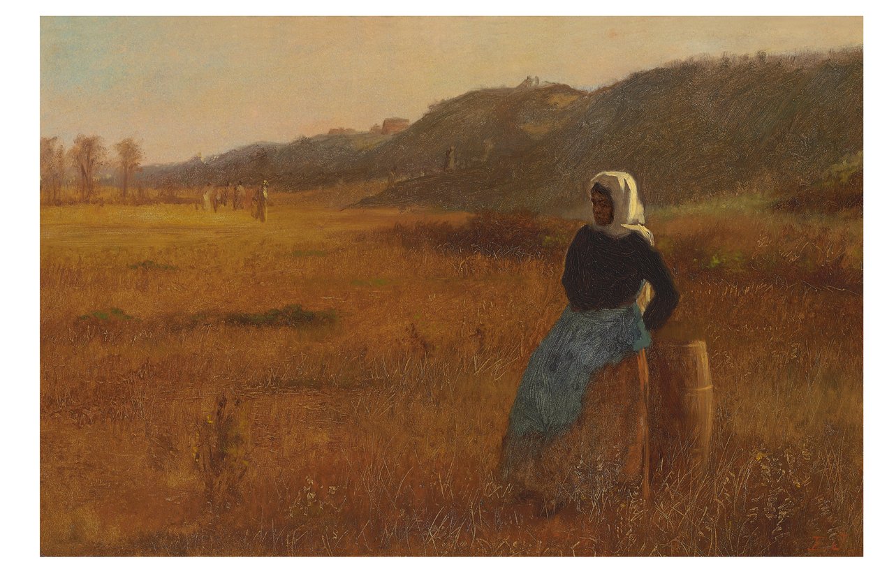 Bij het Sluiten van de Dag, ca. 1878-80 door Eastman Johnson
