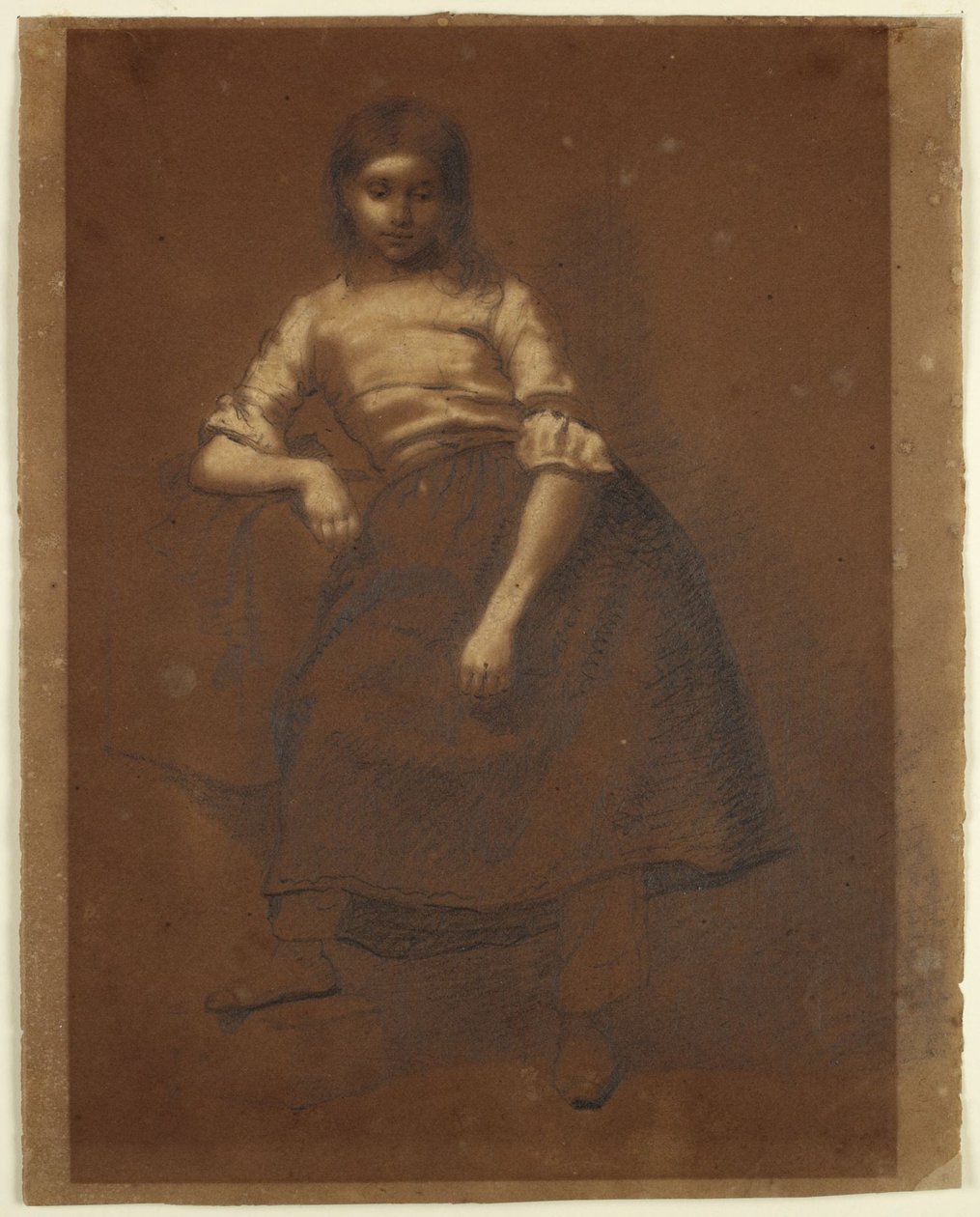 Nederlands boerenmeisje door Eastman Johnson