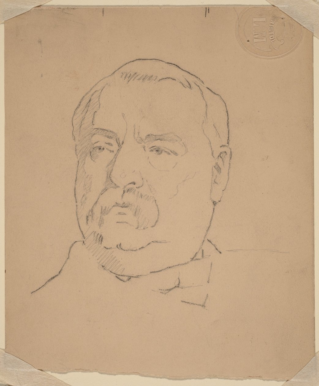 Grover Cleveland [recto] door Eastman Johnson