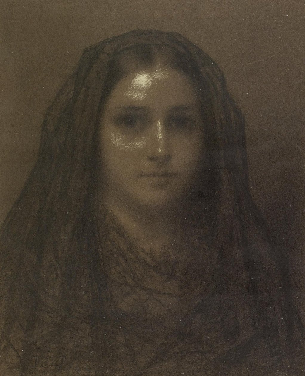 Spaanse vrouw door Eastman Johnson