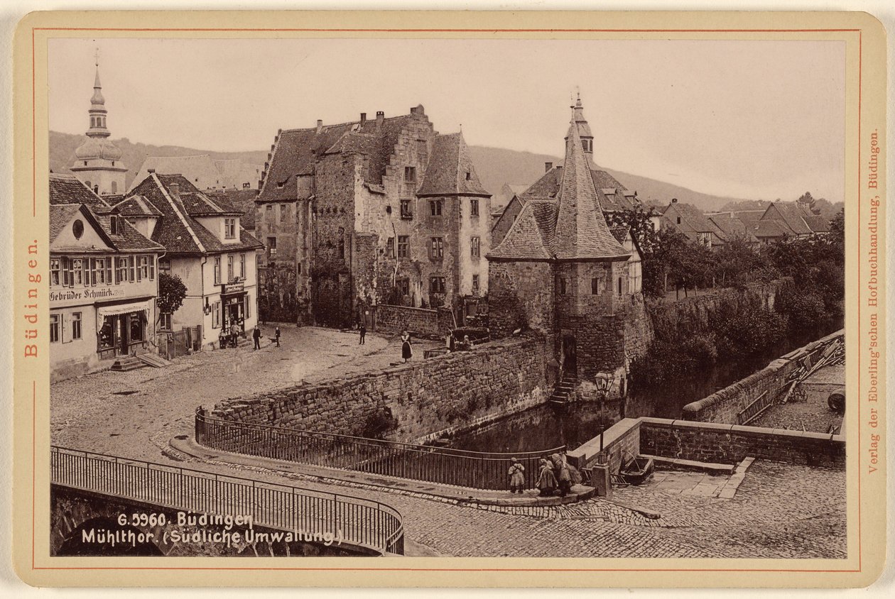 Budingen. Muhlthor. (Zuidelijke behuizing) door Eberlingschen