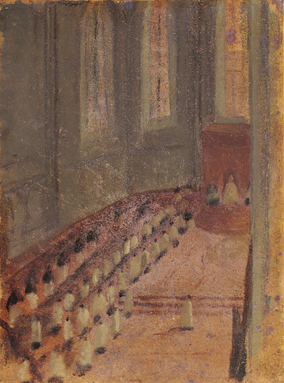 Ceremonie van Wijding in de Kathedraal van Lyon door Edgar Degas