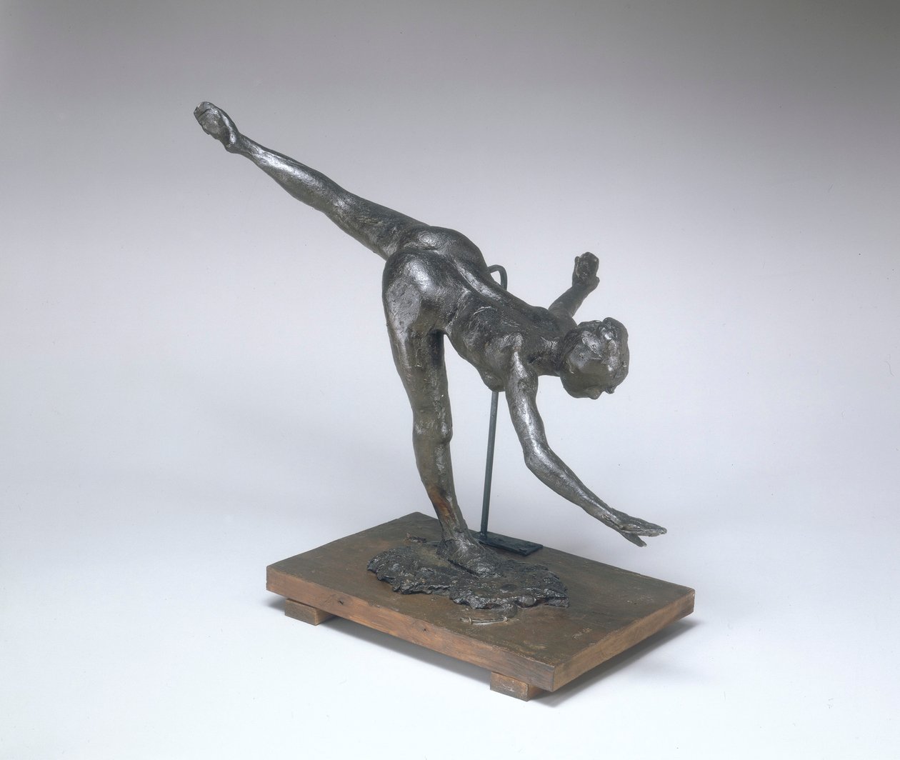 Grote Arabesque, Derde Keer (Eerste Arabesque Penchee) ca. 1885-1890 door Edgar Degas