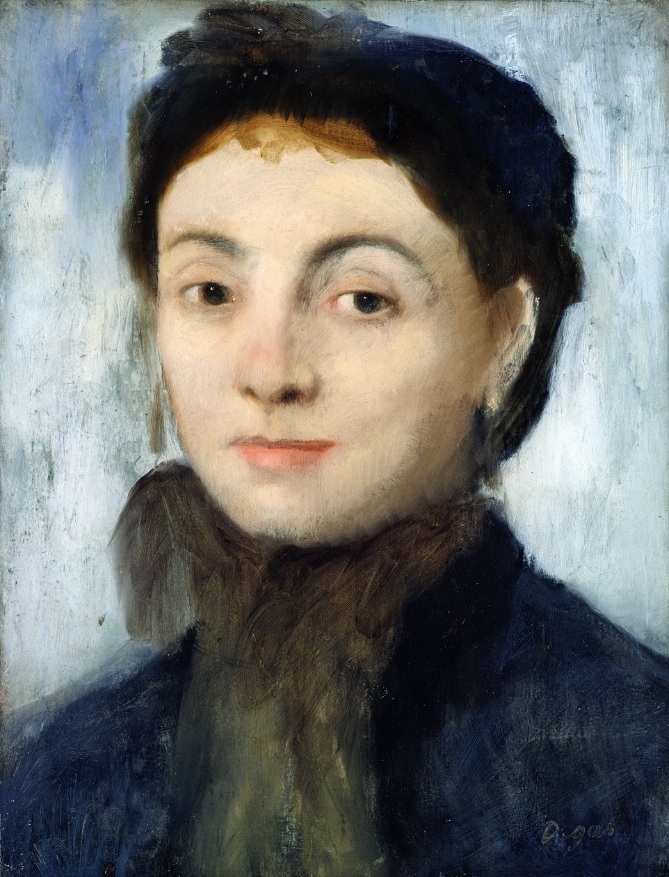 Portret van Josephine Gaujelin, 1867 door Edgar Degas