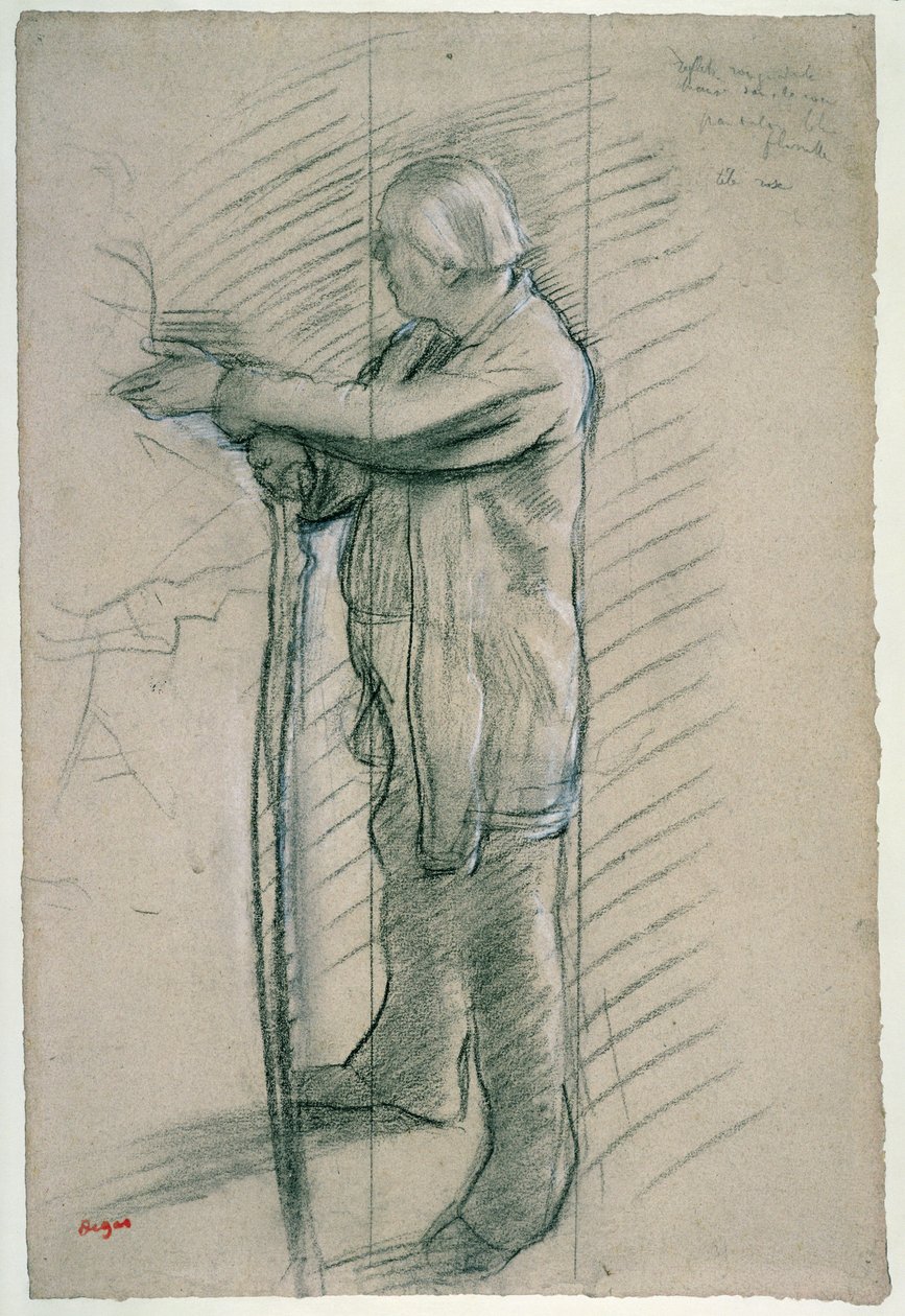 Portret van de danser Jules Perrot door Edgar Degas
