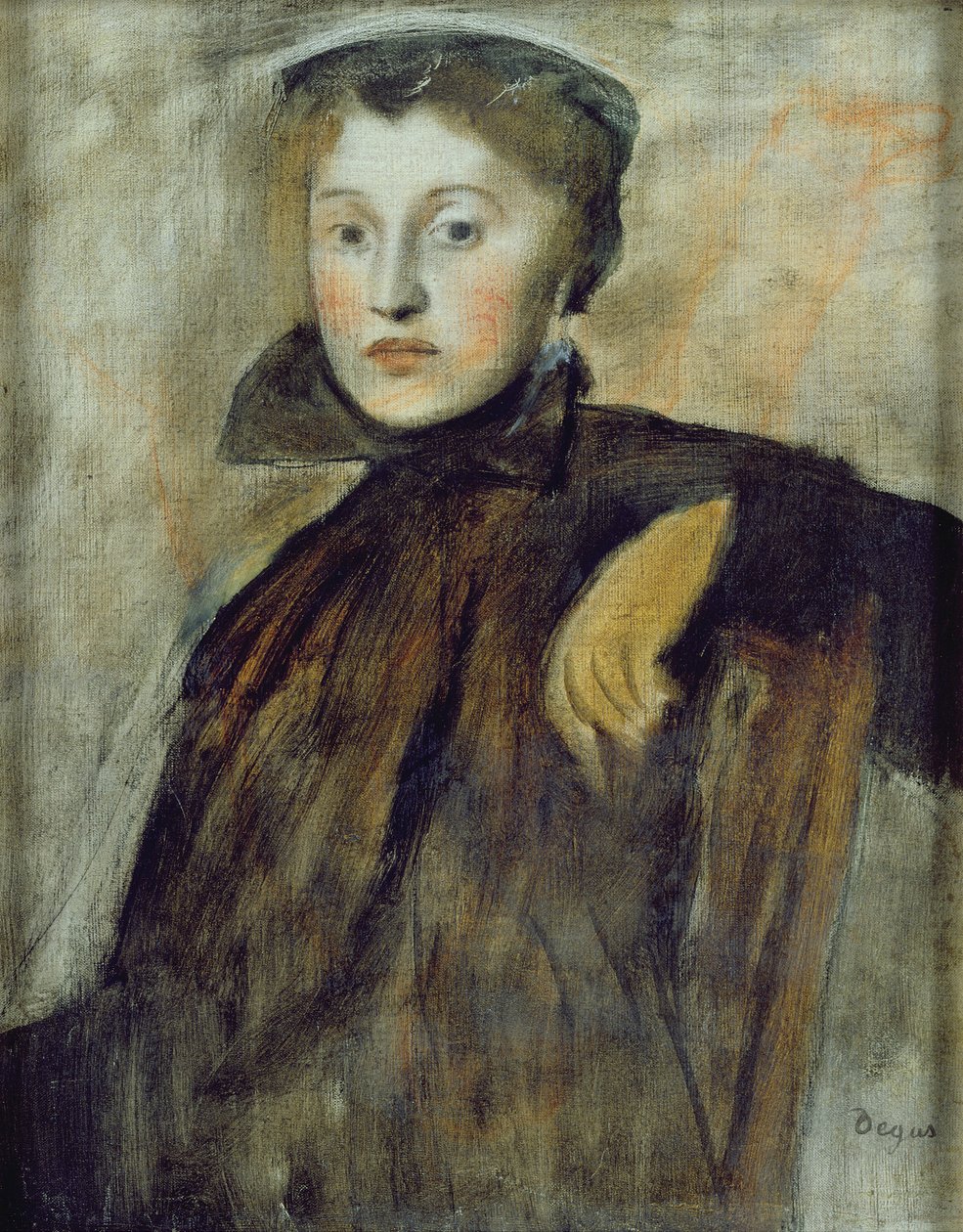 Studie voor een portret van een dame, 1867 door Edgar Degas