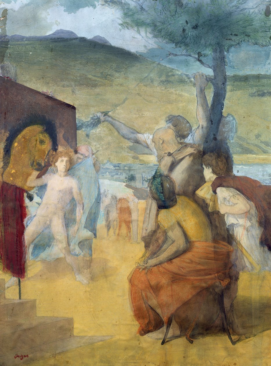 Studie voor klassiek schilderij door Edgar Degas