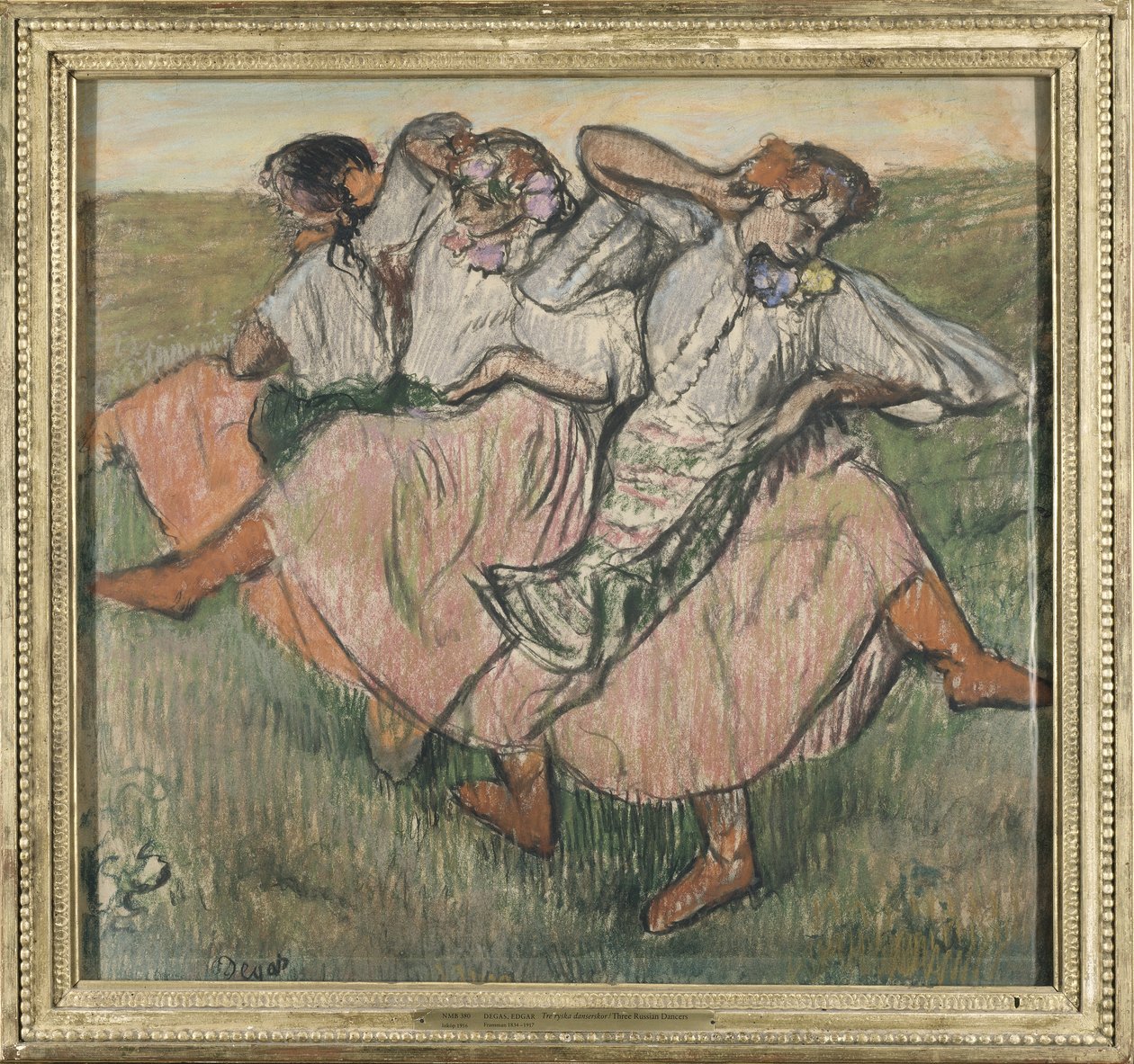 Drie Russische Dansers door Edgar Degas