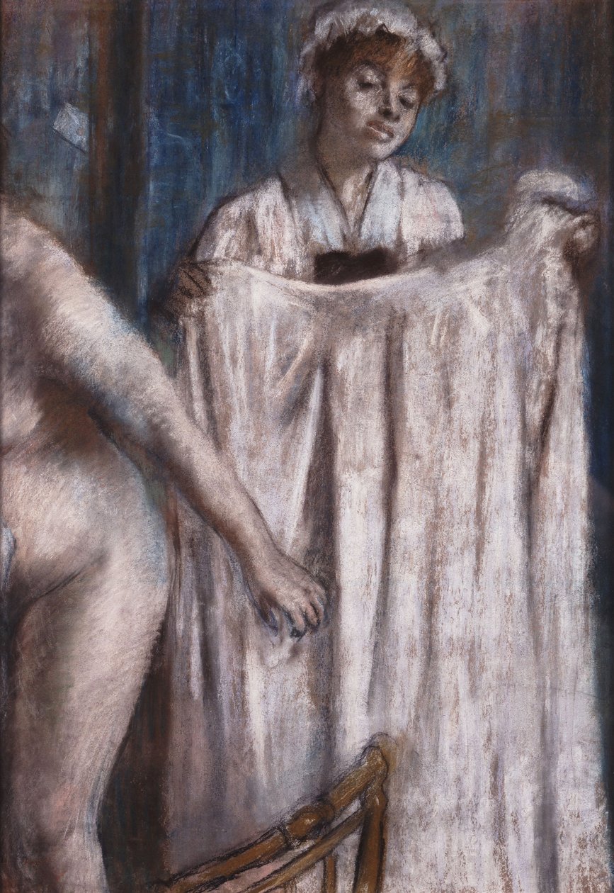 Toilet na het Bad door Edgar Degas